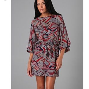 Parker batwing silk dress